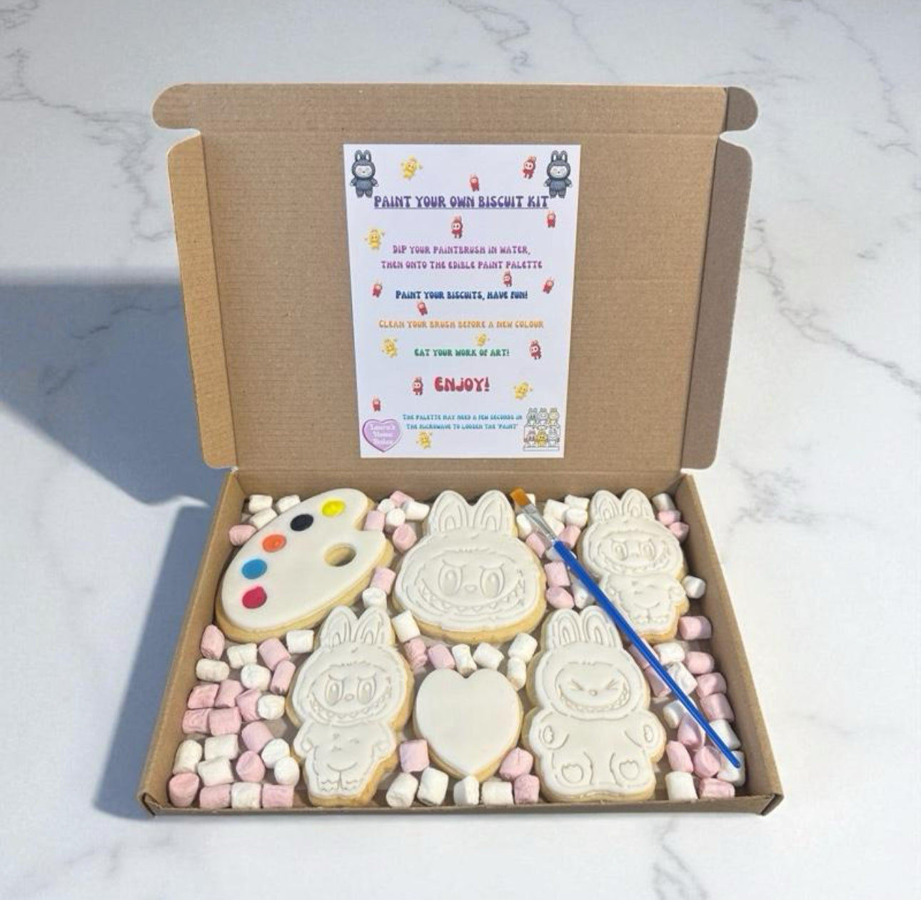 Labubu Paint Your Own Biscuit Kit