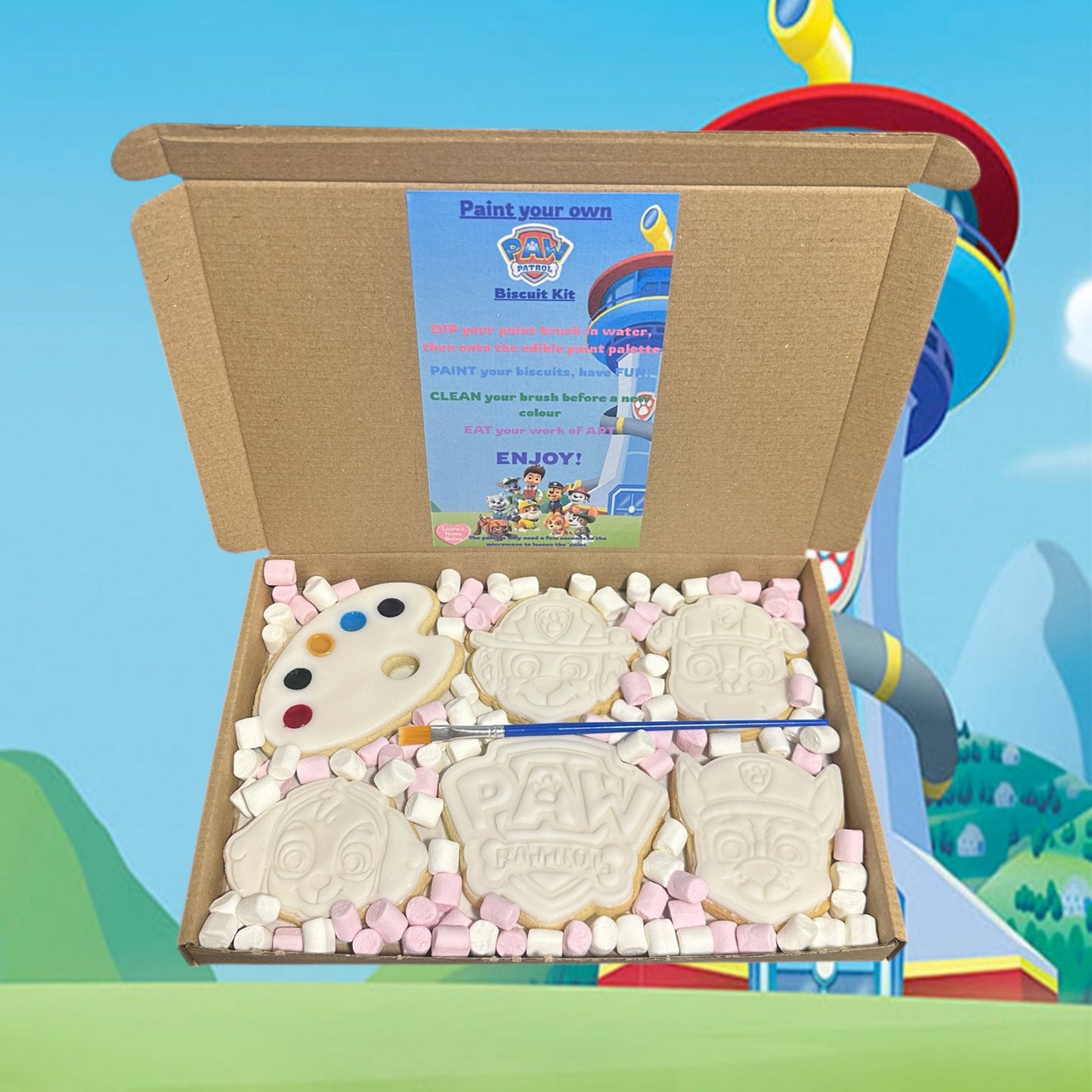 Paw Patrol Paint Your Own Biscuit Kit