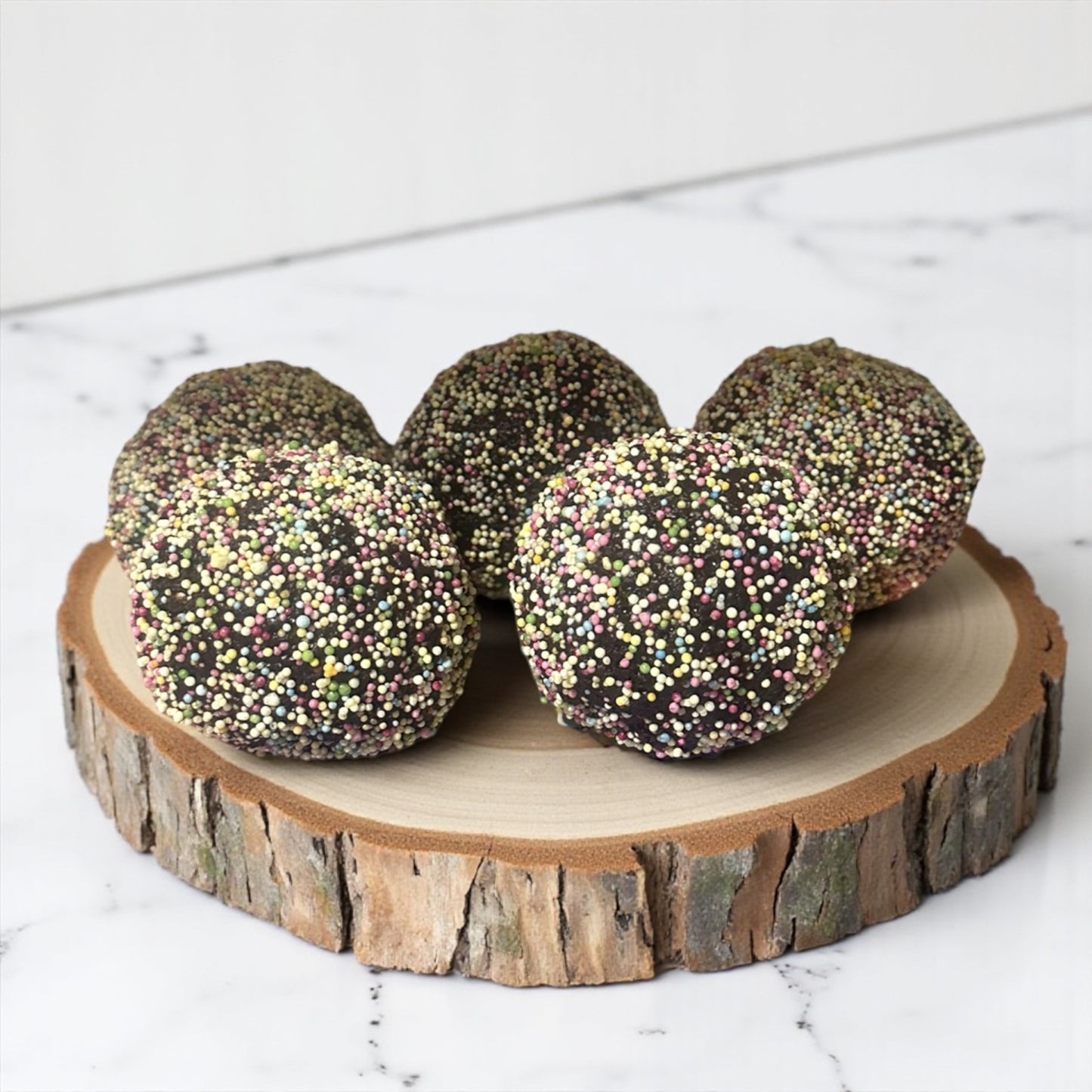 Crème Egg Brownie Ball