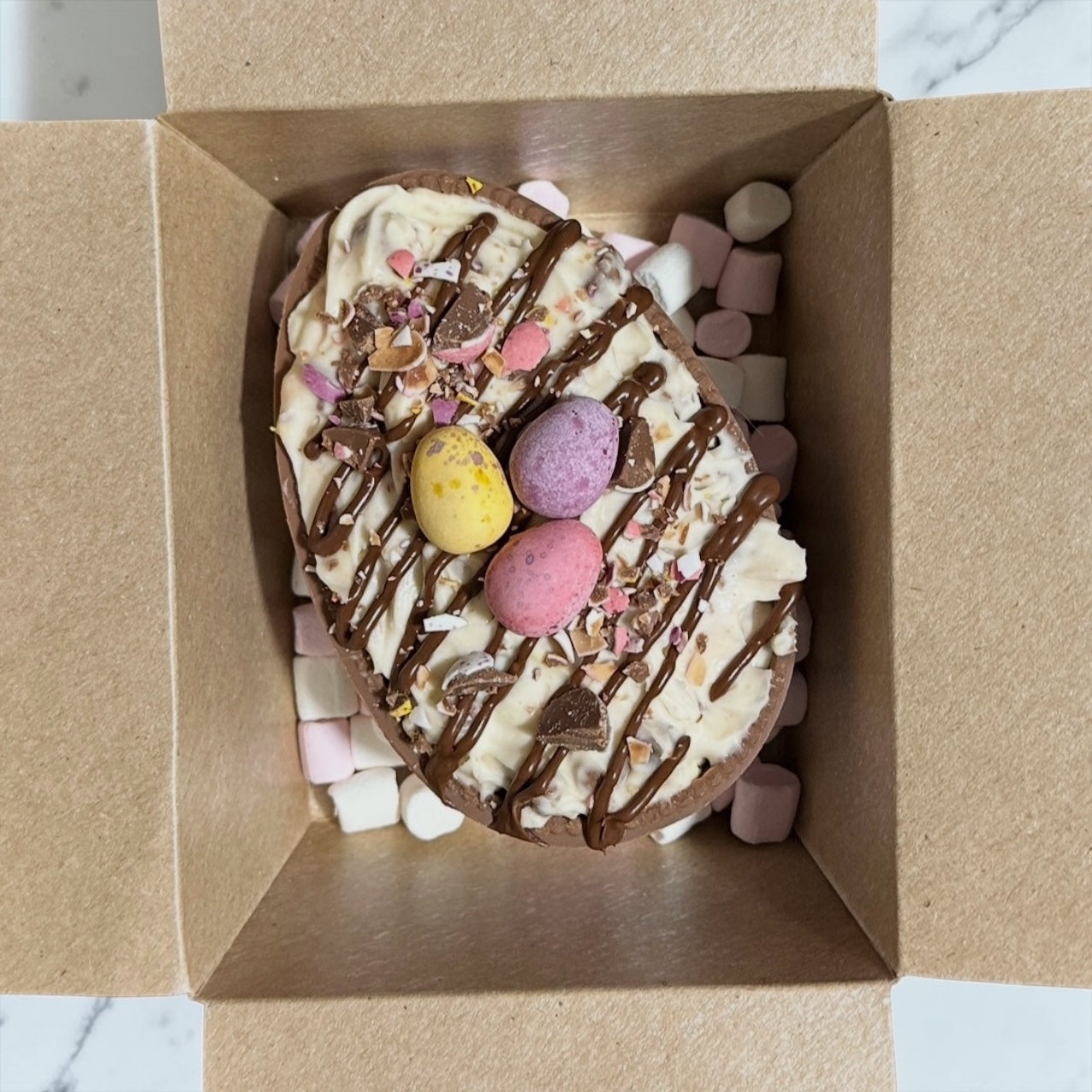 Cheesecake Easter Egg Half