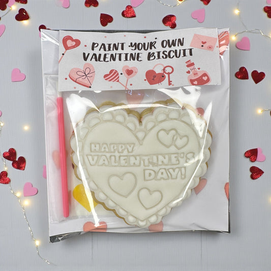 Paint Your Own Valentines Biscuit Kit