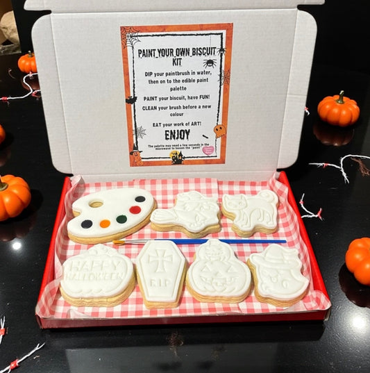 Paint Your Own Halloween Biscuit Kit