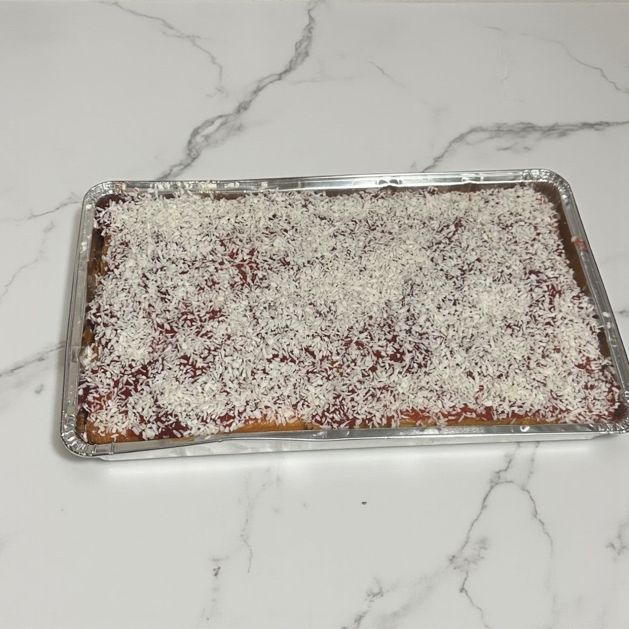 Jam & Coconut Sponge Tray